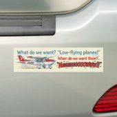Low-Flying Planes Bumper Sticker Autoaufkleber (Auf Auto)