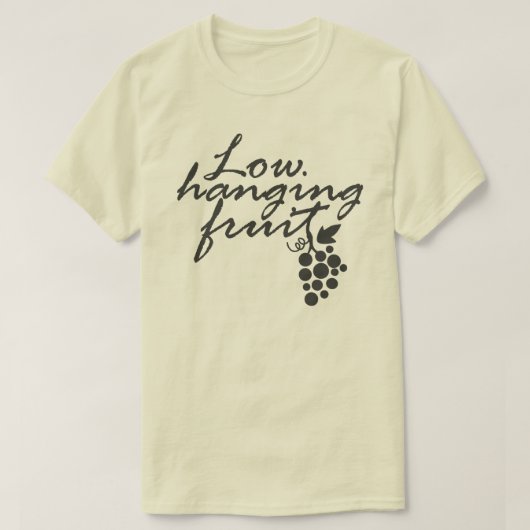 Low Hanging Obstgärten Weinroute Mendrisiotto T-Shirt (Design vorne)