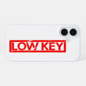 Low-Key-Briefmarke iPhone 16 Hülle (Rückseite (Horizontal))