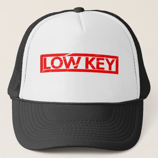 Low-Key-Briefmarke Truckerkappe (Vorderseite)