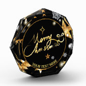 Low-Key Luxury Gold Black Stars Metallic Custom Fotoblock (Links)