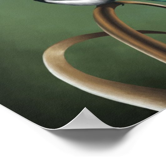 Low-Key Magpie Print Poster (Ecke)