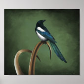 Low-Key Magpie Print Poster (Vorne)