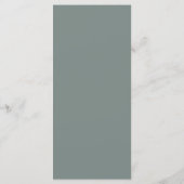 Low Key Minimalist Menükarte (Rückseite)
