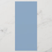 Low Key Minimalist Menükarte (Rückseite)