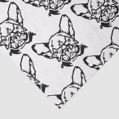 Low Key Rockstar Frenchie French Bulldog Seidenpapier (Detail)