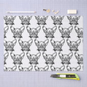 Low Key Rockstar Frenchie French Bulldog Seidenpapier (Handwerk)