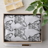 Low Key Rockstar Frenchie French Bulldog Seidenpapier (Geschenk)