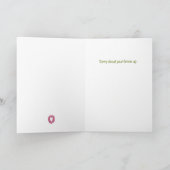 Low-Key-Therapie - Er auf andere Dinge Dankeskarte (Innenseite)