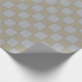 Low-Key Woven Gold und Silver Graphic Muster Geschenkpapier (Ecke)