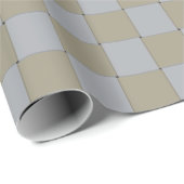 Low-Key Woven Gold und Silver Graphic Muster Geschenkpapier (Rolleneckpunkt)