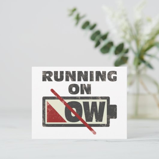 Low laufen postkarte (Stehend Vorderseite)