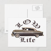 Low Life Oldsmobile Lowrider Postkarte (Vorne/Hinten)