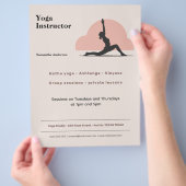 Low Lunge Pose - Yoga Instructor Flyer (Hand)