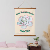 Low Maintenance High Vibe Wandteppich Mit Holzrahmen (Schlafzimmer)