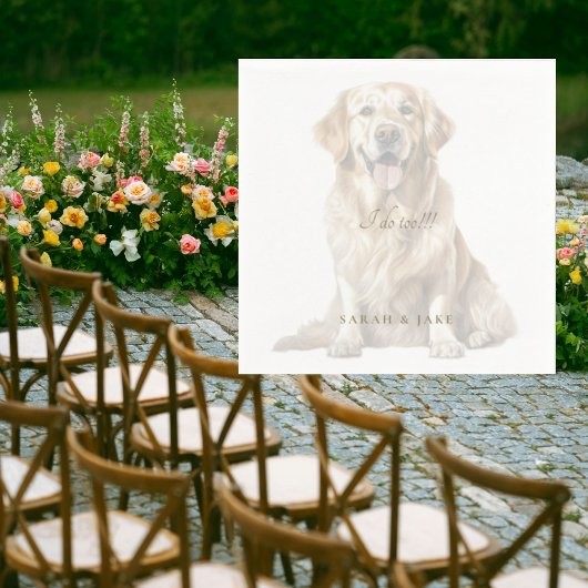 Low Opacity Custom Pet Wedding Napkins Serviette