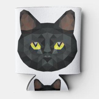 Low Poly Black Cat | Low Poly Art Dosenkühler
