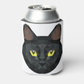 Low Poly Black Cat | Low Poly Art Dosenkühler (Kanne Rückseite)