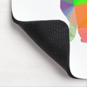 Low Poly Cat Silhouette Mousepad (Ecke)