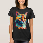 Low Poly Cat T-Shirt (Vorderseite)