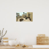 Low Poly CSGO Map Mirage Poster (Küche)