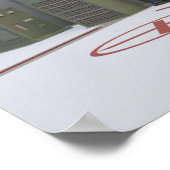 Low Poly CSGO Map Vertigo Poster (Ecke)