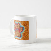 Low Poly Dog Paw Art Kaffeetasse (Vorderseite Links)
