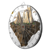 Low-Poly Floating Insel 3D rendern Dartscheibe (Vorderseite rechts)