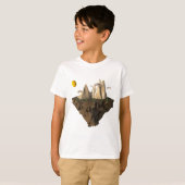 Low-Poly Floating Insel 3D rendern T-Shirt (Vorne ganz)