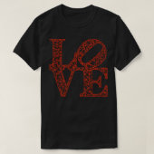 Low Poly LIEBE Robert Indiana Red TShirt (Design vorne)