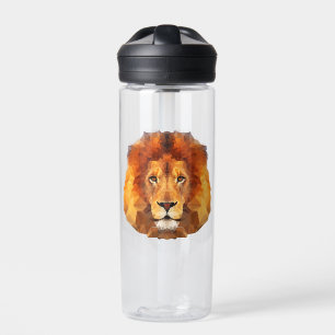 Low Poly Lion Face-65764 Trinkflasche