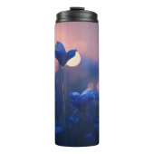 Low Poly Mountain Fantasy Landschaft Thermosbecher (Vorderseite)