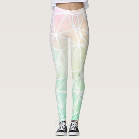 Low Poly Ombre Leggings (Vorderseite)