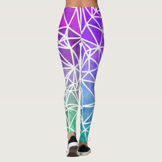 Low Poly Ombre Leggings (Rückseite)