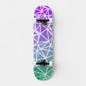 Low Poly Ombre Skateboard (Vorderseite)