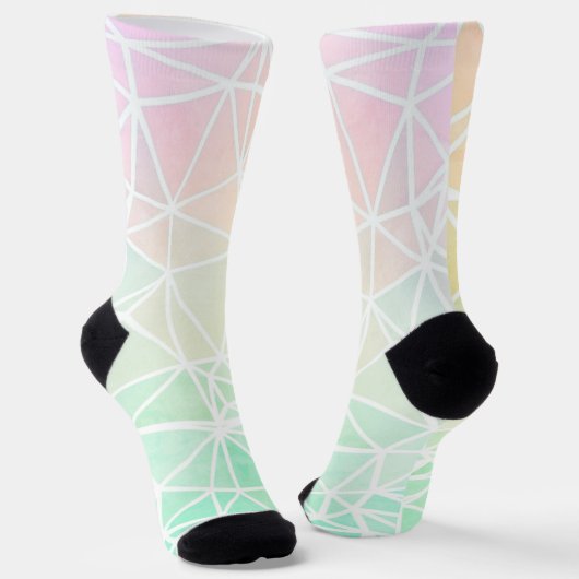 Low Poly Ombre Socken (Gewinkelt)