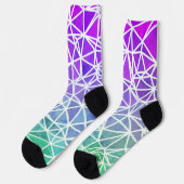 Low Poly Ombre Socken (Linkes Detail)