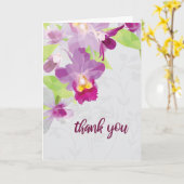 Low Poly Orchids Danke Karte (Gelbe Blume)