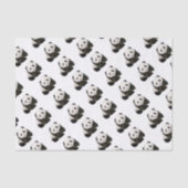 Low Poly Panda Seidenpapier (Vorderseite)