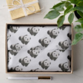 Low Poly Panda Seidenpapier (Geschenk)