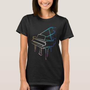 Low Poly Piano Shirt Geschenk für Piano Player Mus
