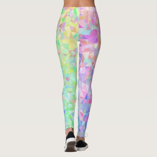 Low Poly Rainbow Leggings (Rückseite)