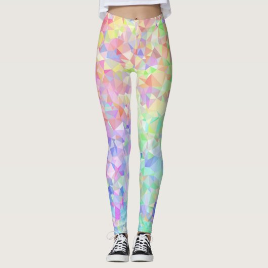Low Poly Rainbow Leggings (Vorderseite)