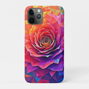 Low Poly Rosenblüte Abstrakte Kunst Case-Mate iPhone Hülle