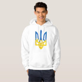 Low polygonal ukrainisch trident hoodie (Vorne ganz)