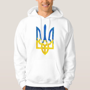 Low polygonal ukrainisch trident hoodie