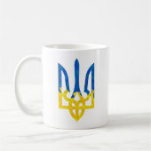 Low polygonal ukrainisch trident kaffeetasse (Links)