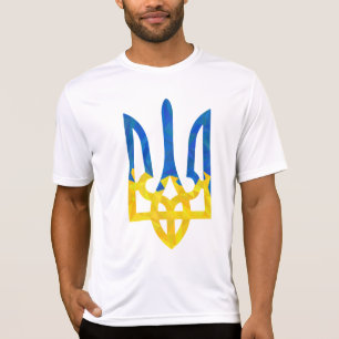 Low polygonal ukrainischer trident T - Shirt