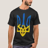Low polygonal ukrainischer trident T - Shirt (Vorderseite)
