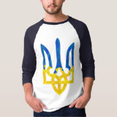 Low polygonal ukrainischer trident T - Shirt (Vorderseite)
